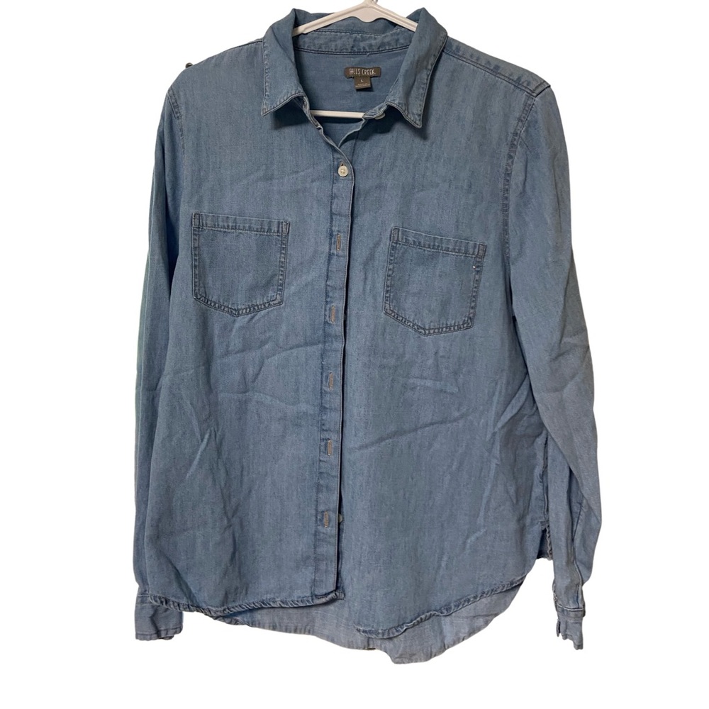 Denim Botton Up. Size L.